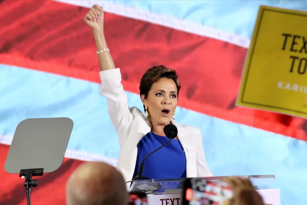Kari Lake at a campaign rally