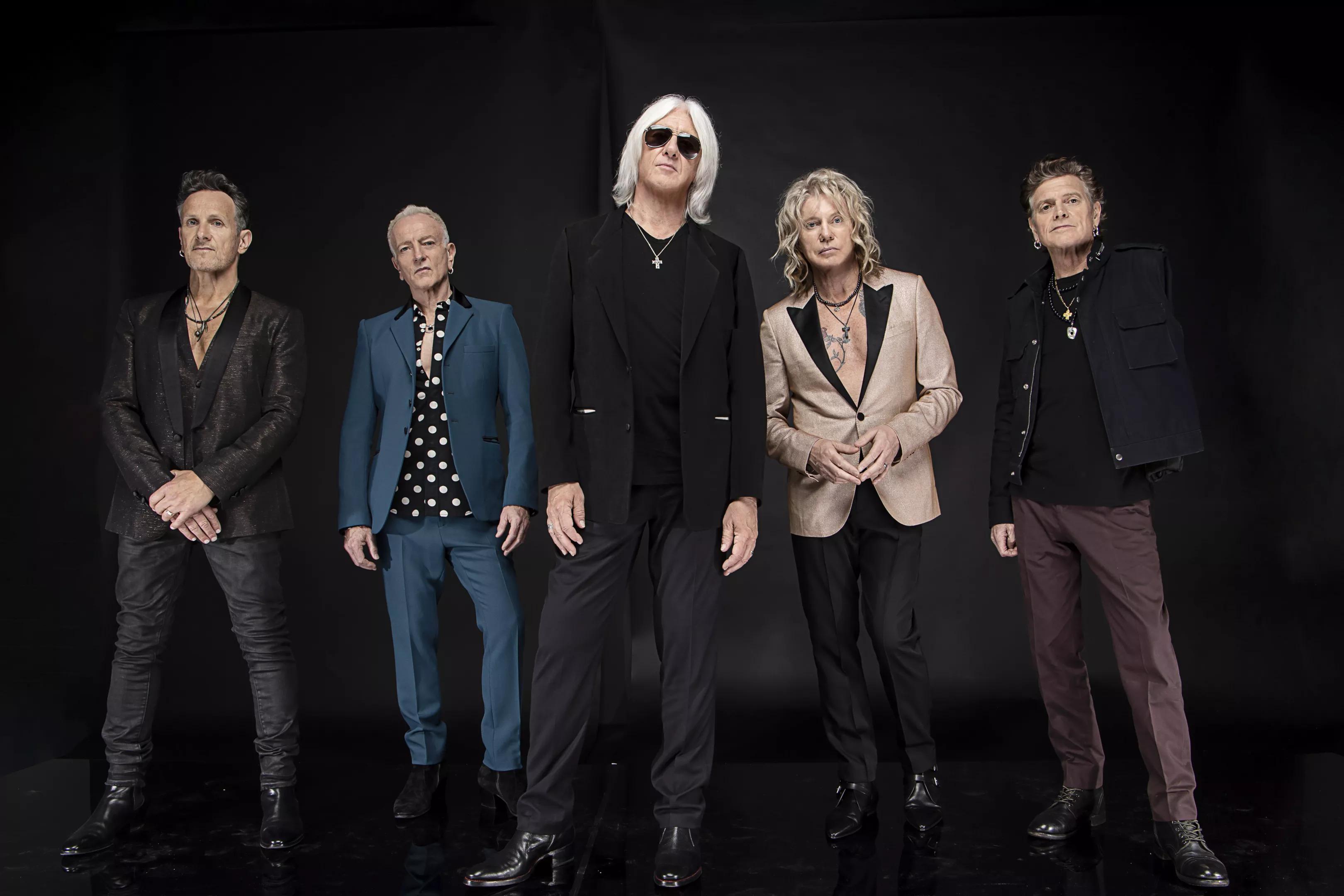 The members of the band Def Leppard.