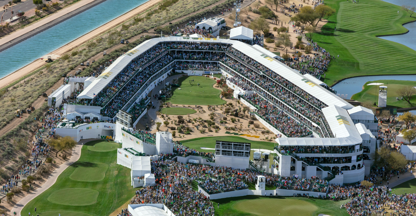 The WM Phoenix Open golf event in Scottsdale.