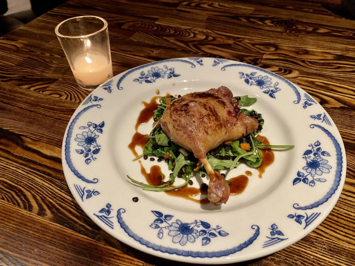 Duck confit at Bar Cena.