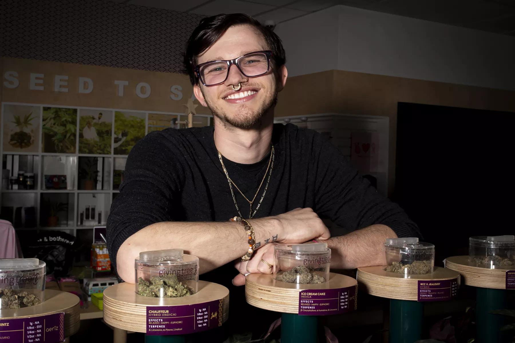 Giving Tree dispensary budtender, Tommy Sigen