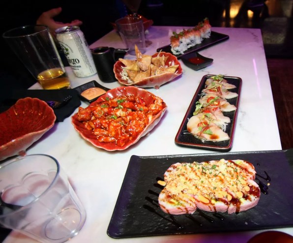 Food items at Bang Bang.