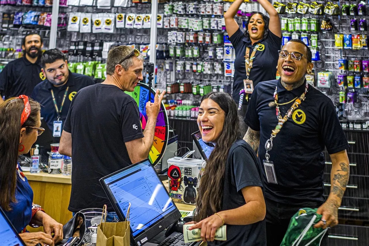 Employees at Mint Cannabis in Scottsdale