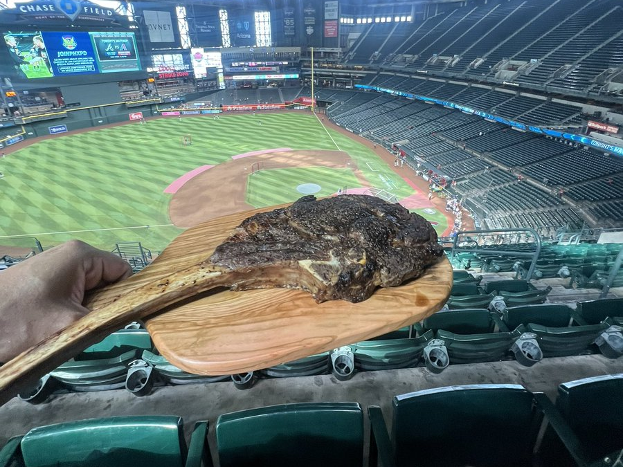Steak at Chase Field? Local sports fan levels up his game day meals