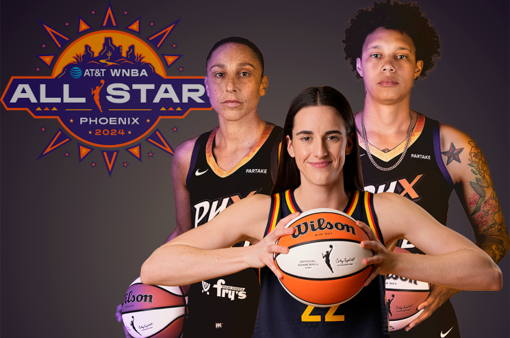 brittney griner, diana taurasi and caitlin clark