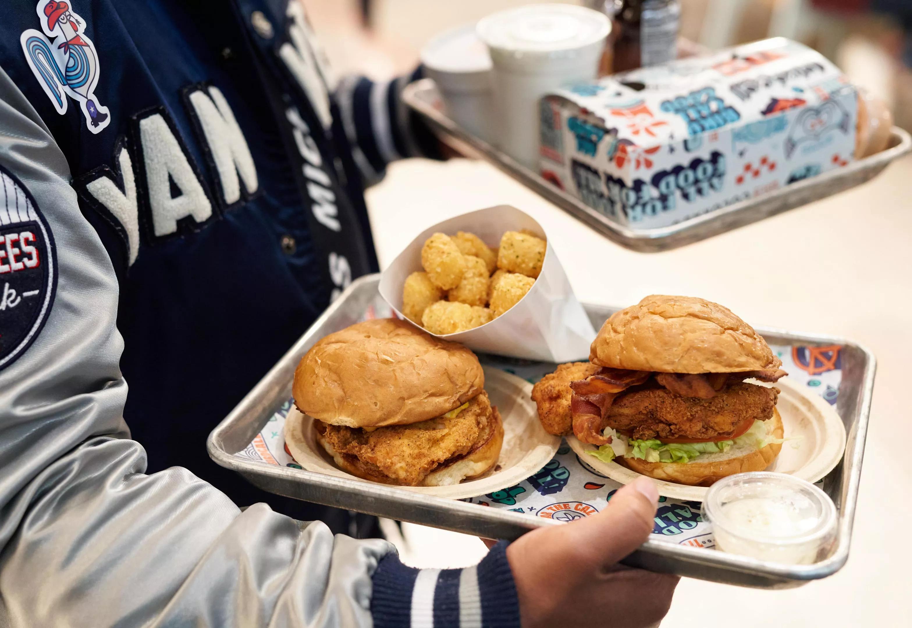 Tray of food from Birdcall.