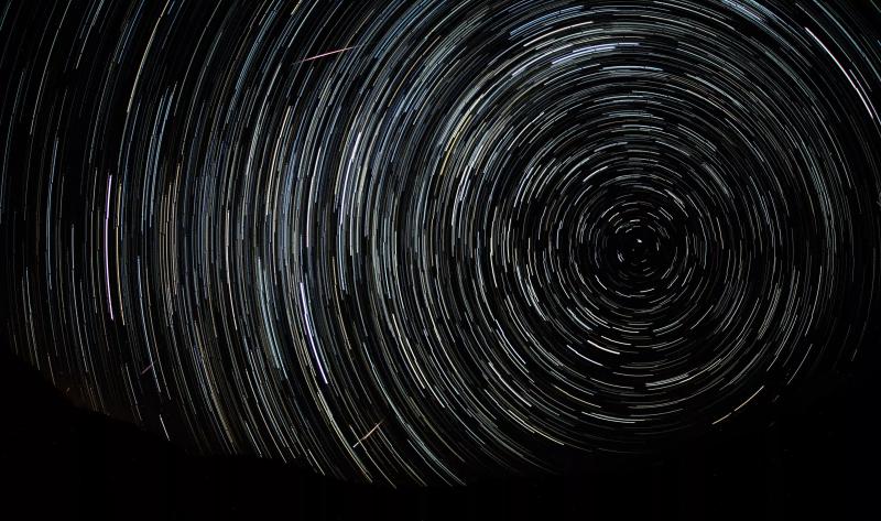 A meteor shower.