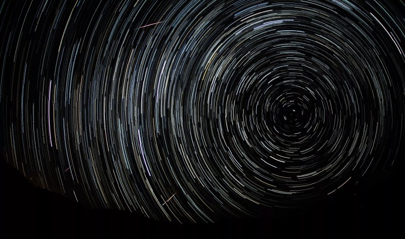 A meteor shower.