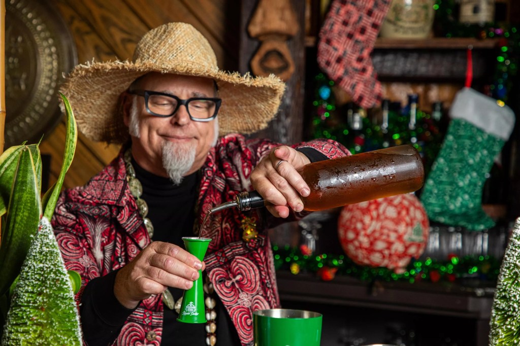 Man making a cocktail