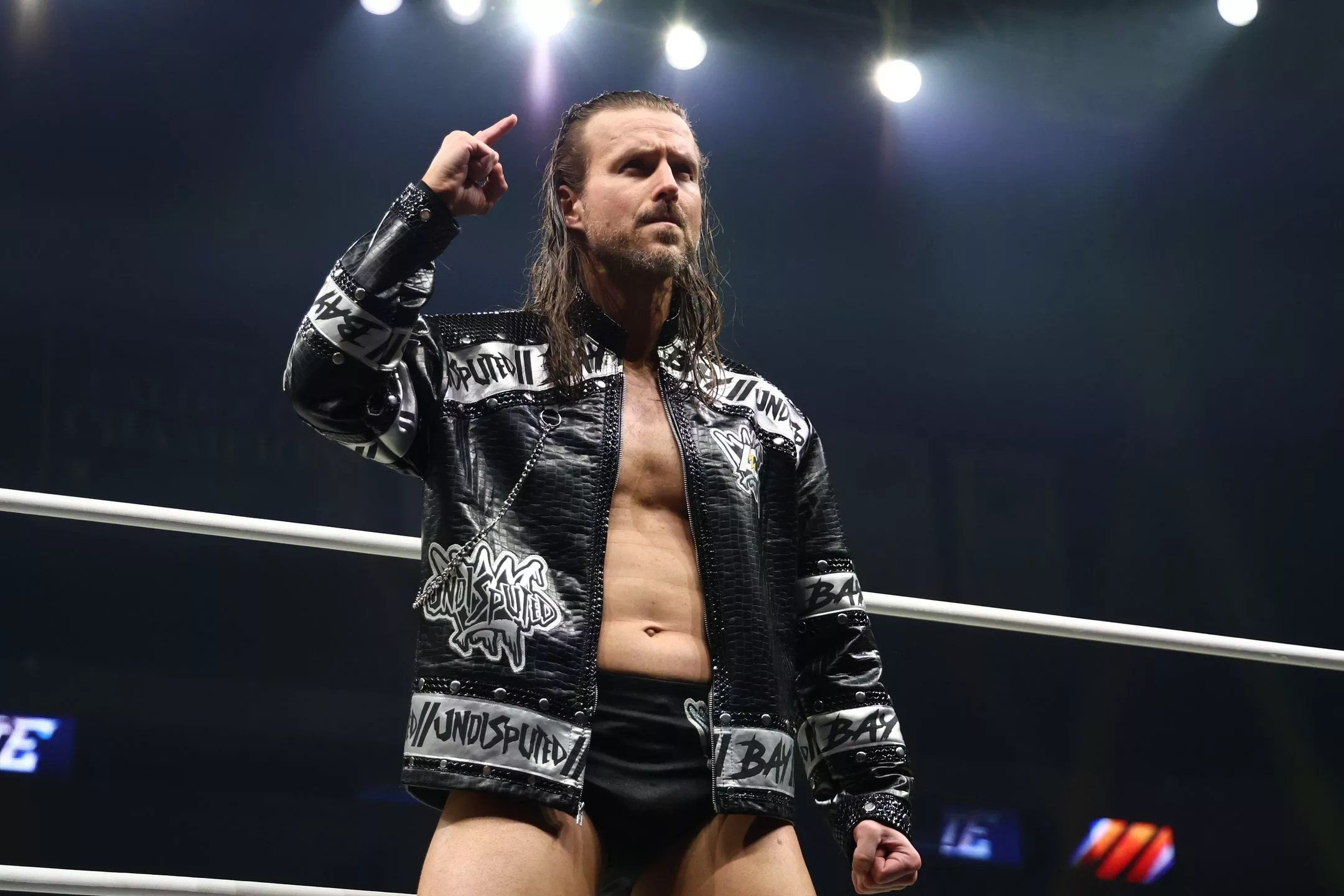 A wrestler in a ring