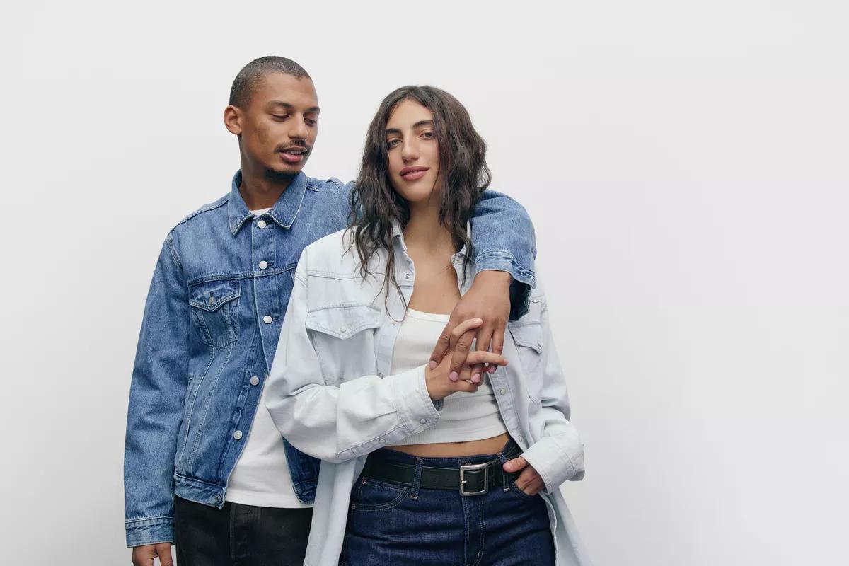 Models in an advertisement.