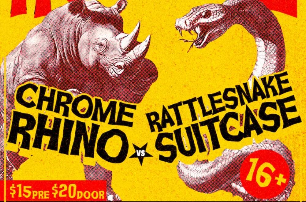 Phoenix’s Chrome Rhino, Rattlesnake Suitcase plot Rock ‘N’ Roll Rumble