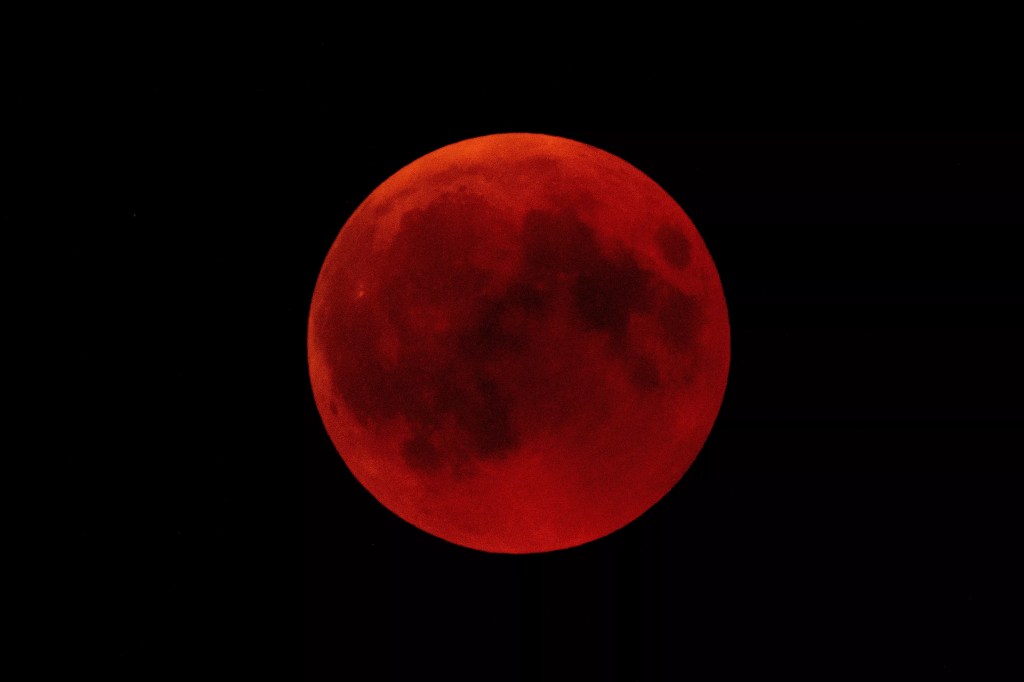 A red moon
