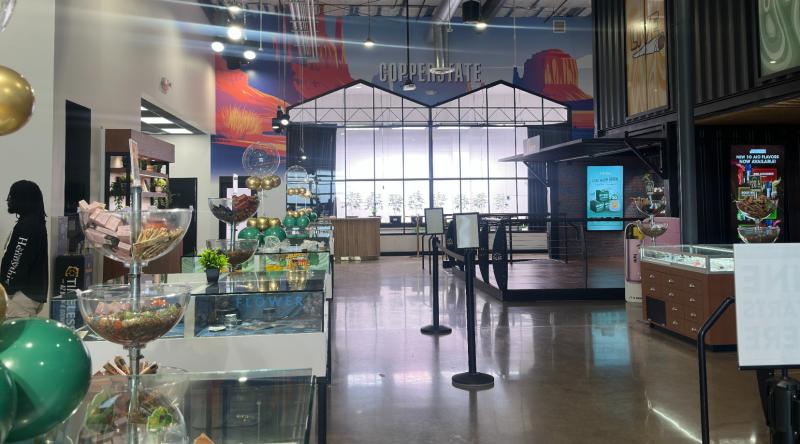 the inside of sol flower's tempe location