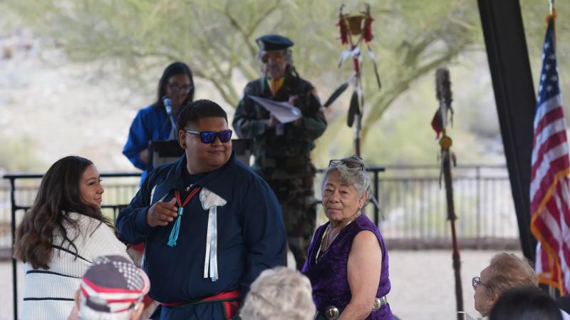 people at a ceremony