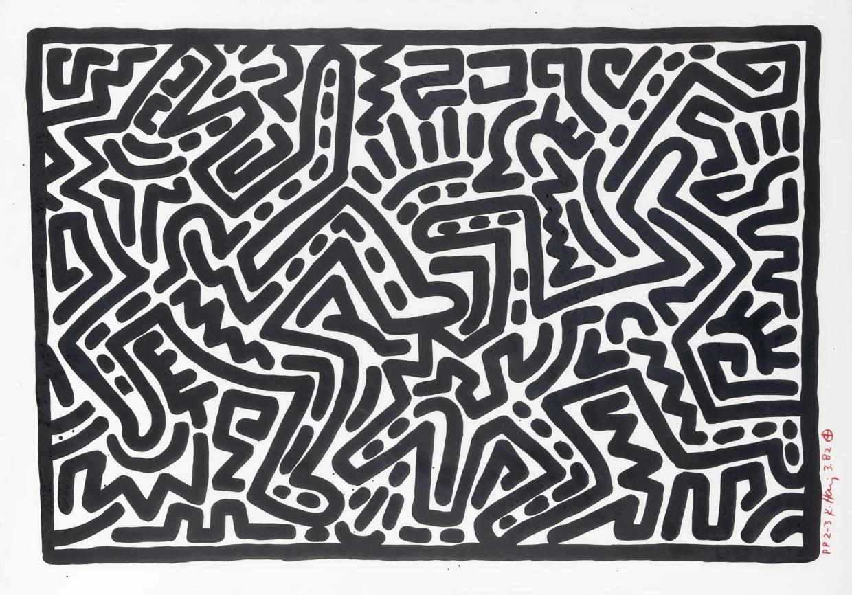 A work of art by Keith Haring